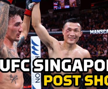 UFC Singapore LIVE Post-Fight Show | Reaction To Holloway's Vicious KO, Korean Zombie's Retirement
