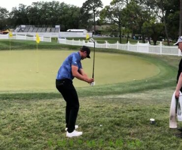 Ludvig Aberg Chipping Practice Valspar Championship 2023