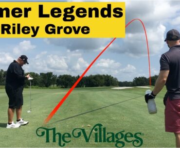 Palmer Legends Scramble @GolfingTheVillages  Riley Grove The Villages FL on Course Vlog Shot Tracers