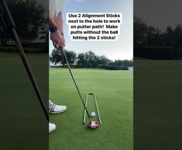 Make More Putts with this SIMPLE Drill using Alignment Sticks!
