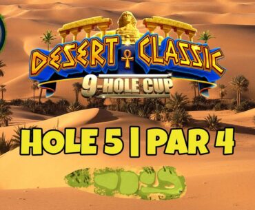 Master, QR Hole 5 - Par 4, EAGLE - Desert Classic 9-hole cup, *Golf Clash Guide*