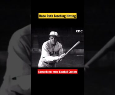 Babe Ruth Teaching Hitting 90 years ago from the Vault