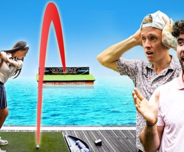 We Challenged Keeks Golf To An ISLAND GREEN Match!