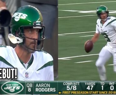 Aaron Rodgers 'FULL' New York Jets DEBUT 🔥 NASTY TD THROW 😱