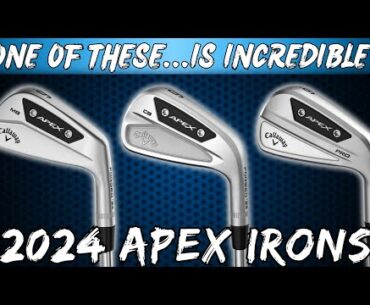 THE ULTIMATE COMPARISON - 2024 Callaway Apex Irons - MB vs CV vs Pro