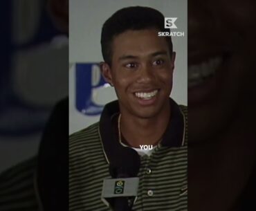 Tiger Woods before his pro debut: "I guess, hello world, huh?"