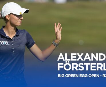 Alexandra Försterling shoots 68 (-4) with a triple-bogey on the card | Big Green Egg Open