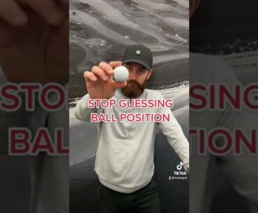 Stop Guessing Ball Position | #trottiegolf #shorts #tiktok