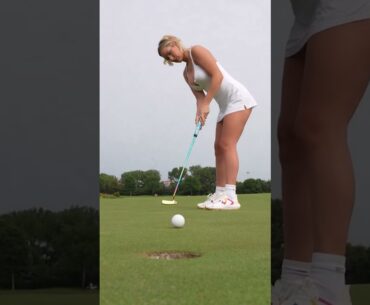 Amazing Golf Swing you need to see | Golf Girl awesome swing | Golf shorts | Paige Spirana