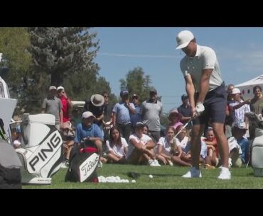 Cameron Champ holds youth clinic in hometown of Sacramento ahead of Fortinet Championship in Napa