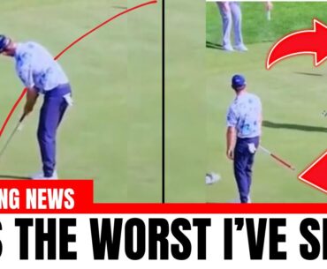 DP WORLD TOUR PRO WALKS STRAIGHT IN FRONT OF PLAYER'S PUTT AT BMW PGA