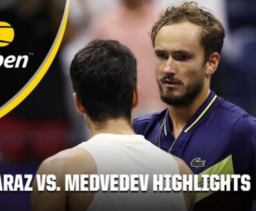 Carlos Alcaraz vs. Daniil Medvedev Full Match Highlights | 2023 US Open Semifinals