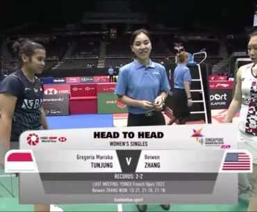 Gregoria Mariska Tunjung vs Zhang Beiwen | R 32 WS Singapore Open 2023 Highlight