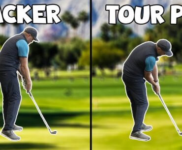 How To Stay Down In The Golf Swing And Compress The Ball