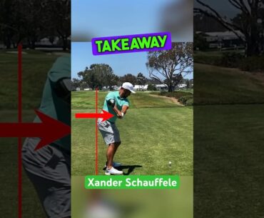 Xander Schauffele Slo Motion Driver Swing Analysis - Down The Line #golf #golfswing #golftechnique