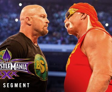 FULL SEGMENT — The Rock, "Stone Cold" Steve Austin and Hulk Hogan kick off WrestleMania 30