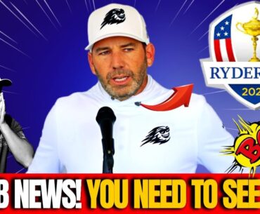👉 🏆 RYDER CUP 2023 🔔 YOU WON'T BELIEVE IT! SERGIO GARCIA JUST EXPLODED THIS BOMB! 🚨GOLF NEWS!