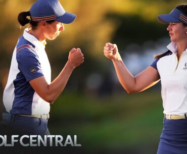 Linn Grant, Carlota Ciganda aid Team Europe Solheim Cup Day 2 comeback | Golf Central | Golf Channel