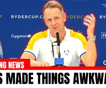 AWKWARD! Luke Donald comes across BITTER over initial RYDER CUP SELECTION 🫢