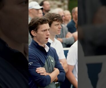 Tom Holland is all of us when Jon Rahm hits driver #bmwpga #rolexseries #jonrahm #tomholland