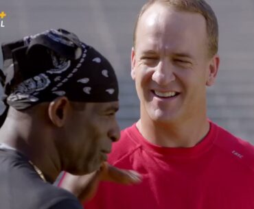 Deion Sanders schools Peyton Manning on being a two-way player