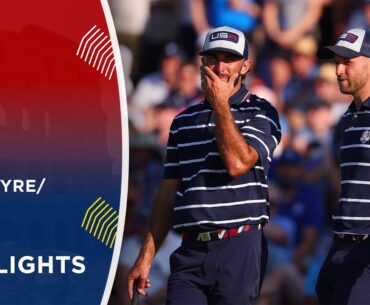 Homa/Clark vs MacIntyre/Rose Highlights | 2023 Ryder Cup