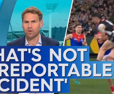 The panel gets fired up over the Brayden Maynard clash with Angus Brayshaw - Sunday Footy Show