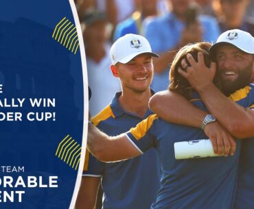 Europe's Official Winning Moment! | 2023 Ryder Cup