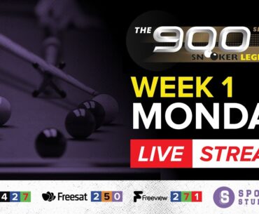 Snooker Legends 900 | Season 2 | Week 1 | Monday | Live Snooker