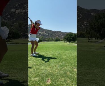 [Slow-mo] Aimee's effortless wood golf swing #Shorts