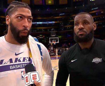 Anthony Davis after Game 6 Win vs Warriors: "Me & Bron want another one" 🗣️