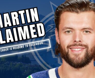 SPENCER MARTIN CLAIMED OFF WAIVERS BY THE COLUMBUS BLUE JACKETS