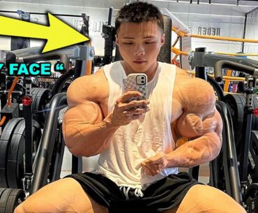 "Baby Face" Chinese Bodybuilder MASSIVE MUSCLES