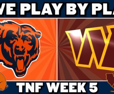 Bears vs Commanders Live Play by Play & Reaction