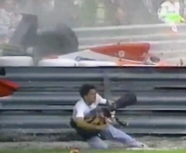 Gerhard Berger Big Crash 1993 F1 Italian GP Practice