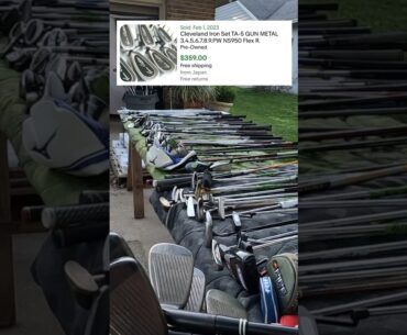 OVER 1,000 GOLF CLUBS AT A YARD SALE!!