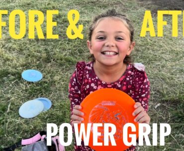 1st Disc Golf Lesson: Power Grip - Before & After w/ Innova Dragon & Dino Discs Tyrannosaurus Rex