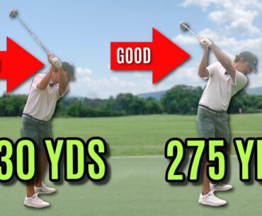 30+ Yards MORE! The SLING SHOT Golf Swing