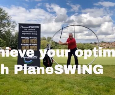 Andrew Coleman, PGA says: "Get on your optimum plane with PlaneSWING Golf Swing Trainer"