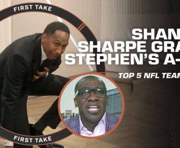 Shannon Sharpe grades Stephen's A-List: AN F!!!! 🤣 | First Take