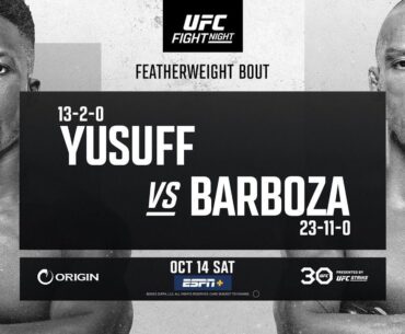 Just the Tip with Uncle Weezy: UFC Vegas 81 Yusuff vs Barboza