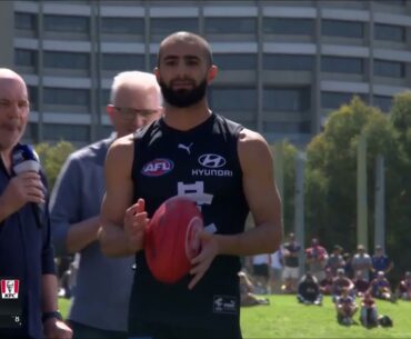 Adam Saad on The Longest Kick - AFL Grand Final Day 2023