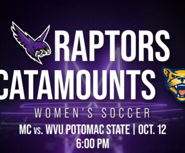 Montgomery College Raptors Women's Soccer vs WVU Potomac State Catamounts