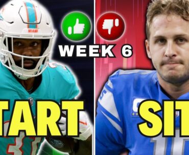 Your COMPLETE Week 6 Fantasy Football MATCHUPS Playbook | MUST Starts & MUST Sits | Raheem Mostert