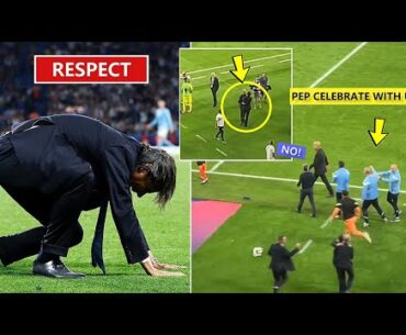 👏RESPECT! Pep Guardiola Rejects UCL Celebration & Goes Straight to Console Inter coach Inzaghi!