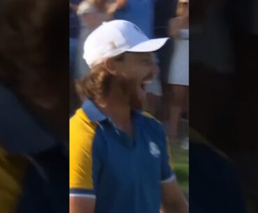 Tommy Fleetwood WINS the Ryder Cup for Europe! 🤩