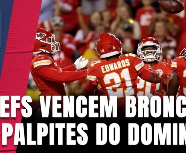 Chiefs vencem os Broncos de novo; e os PALPITES para todos os jogos do domingo de NFL