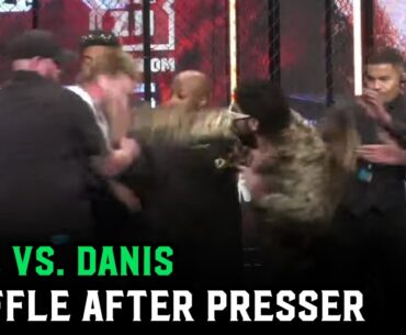 Dillon Danis and Logan Paul Scuffle After Presser; Fight in jeopardy due to cut!?