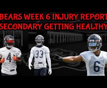 Chicago Bears Week 6 Injury Report Bears vs Vikings Bears News eddie Jackson Jaylon Johnson Kyler Go