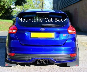MK3 Focus ST Mountune Cat Back Exhaust VS Standard Comparison (Headphones Advised)